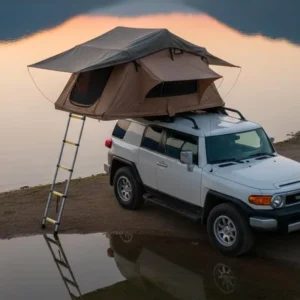 Universal SUV Soft Roof Tent easy installation & tight sealing. Rain snow resistant safe shelter for self driving exploration