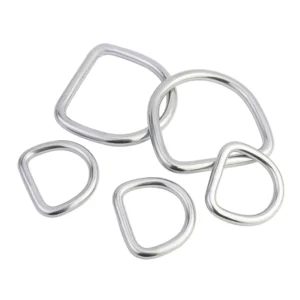 Various-Size D-Ring Buckles for Outdoor Tents, Kayaks, and Sunshade Sails, Silver Gold Black