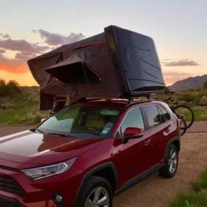 Folding Hard Shell Rooftop Tent for Camping 4-Person Car Tent