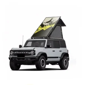 Vehicle-Mounted Triangular Aluminum Alloy Ultra-Thin Hard-Top Camping Rooftop Tent for Off-Road Vehicles