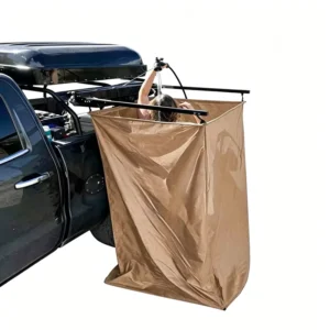 Vehicle Side Shower Tent 420D Oxford Waterproof Privacy Changing Room with Aluminum Frame for Pickup Truck