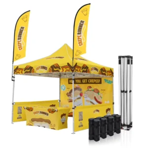 Vendor Pop Up Display Canopy Tent with Custom Printed Graphics Outdoor Event Tent