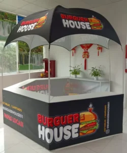 Versatile Custom Advertising Canopy Vendor Kiosk Tent for Events and Trade Shows