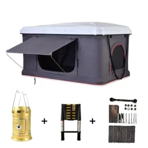Vertical-Lift Pop-Up Automatic Folding Canvas Rooftop Tent with One Bedroom