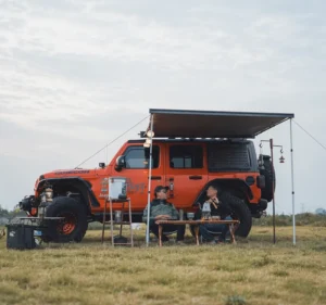 Wareda 5300T 4×4 Side Awning Waterproof Overland Shelter for SUV Pickup Truck Roof Rack Camping Adventure