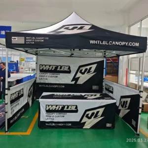Water-Resistant Custom Printed Expo Gazebo Tent with Branding Logo for Advertising Events