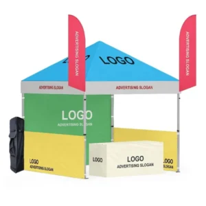 Waterproof 10x10ft Pop-Up Canopy Tent Custom Logo Print Aluminum Frame Exhibition Advertising Tent