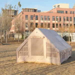 Waterproof 12sqm Classic Inflatable Camping Tent Comes with AB Doors 2 Small Skylights 1 Chimney Vent