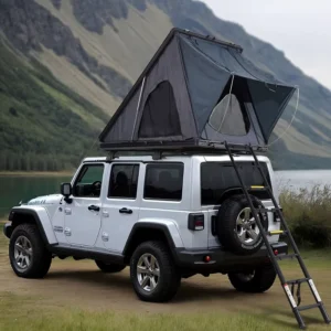 Waterproof 3 Person Triangle Hard Shell Aluminum Frame Car Rooftop Camping Tent