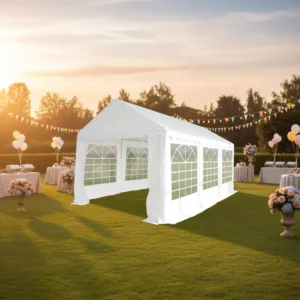 Waterproof (3000mm) Steel Frame PVC Four Season Tube Stake Tent UV Resistance Fire Retardant Customizable Easy Assembly Weddings
