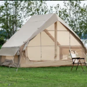 Waterproof 300D Oxford Cloth Single Layer Portable Four Season Camping Tent 3-4 Person 6.3 Easy Setup Durable