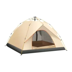 Waterproof 4-Person Pop-Up Camping Tent, Portable Automatic Setup for Hiking and Mountaineering