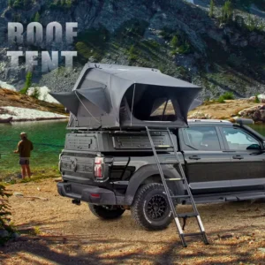 Waterproof 4×4 4-Person ABS Hard Shell Side-Opening Car Rooftop Tent with Sunshade