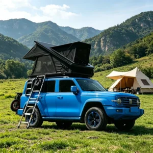 Waterproof 4×4 Aluminum Clamshell Hard-Shell Rooftop Tent for Camping