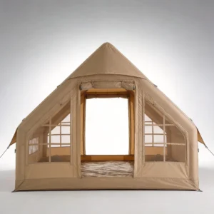 Waterproof A Frame Inflatable Camping Tent 4 Season Oxford Air Beam Tent Family Glamping Outdoor Shelter