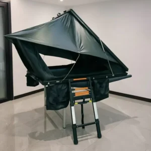 Waterproof Aluminum Hard Shell Roof Top Tent Triangle Foldable 4 Person Roof Top Tent 4×4 Offroad SUV Rooftop Tent