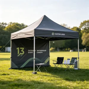 Waterproof Aluminum Pop-Up Gazebo Tent Custom Printed Logo Tradeshow Advertising Canopy