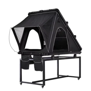 Waterproof Aluminum Rooftop Tent for Off-Road Cars, Camper Vans, Double Layer, Four-Season, Quick Automatic Opening