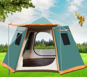 Waterproof Bell Tent for Beach Camping and Outdoor Events, Safari Glamping Dome Canopy Yurt House