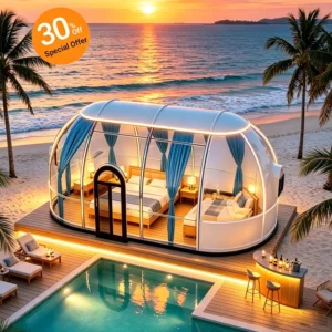 Waterproof Clear Polycarbonate Geodesic Bubble Dome Tent House