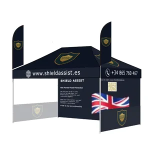 Waterproof Custom Advertising Gazebo Outdoor Folding Pop up Canopy Printed Trade Show Gazebo Tent 3×6