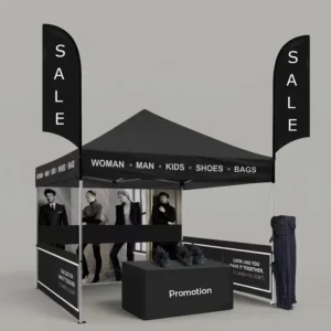 Waterproof Custom Logo Print Aluminum Frame Outdoor Trade Show Festival Promotional Canopy Tent