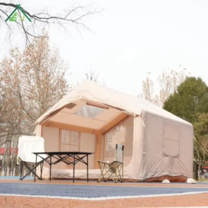 Waterproof Double Layer Oxford Cloth Four Season Air Tent 7.5sqm Inflatable Glamping Cabin One Bedroom