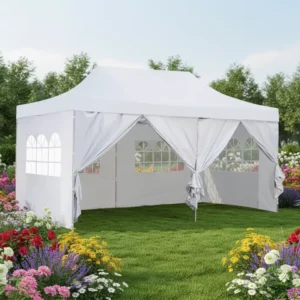 Waterproof Double-Layer Portable All-Season 10×15 Aluminum Canopy
