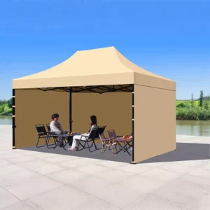 Waterproof Double Layer Portable Pop-up Pavilion Tent Oxford Cloth Sidewalls for Outdoor Exhibition Use