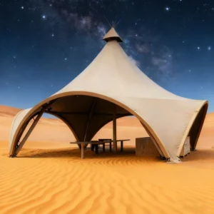 Waterproof Double Layer Steel Frame PVC Fabric Four Season Single Large Family Luxury Hotel Outdoor Glamping Tents 24m