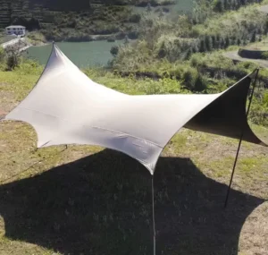 Waterproof Double Layer Three-season Vinyl Canopy Tent 210D Oxford Fabric UV Sun Protection Folding Family Party Outdoor Picnic