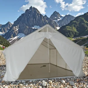 Waterproof Family Camping Canvas Wall Tent 12’x14′ for Outdoor Events