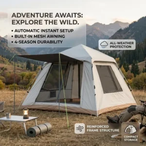 Waterproof Fast Open Oxford Automatic Tent for Outdoor Custom Portable Lightweight Easy Setup
