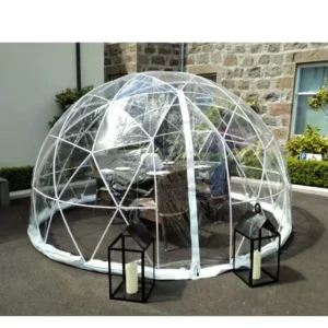 Waterproof Fireproof Inflatable Igloo Clear Dome Tent for Outdoor Garden