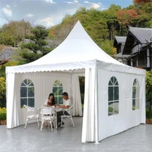 Waterproof Flame-Retardant Aluminum Alloy Pagoda Tent for Sports, Food Stalls, and Festivals