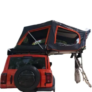 Waterproof Fold-Out 3-4 Person Hard-Shell Aluminum Roof Top Tent with Oxford Fabric Ladder for SUV and Truck Camping