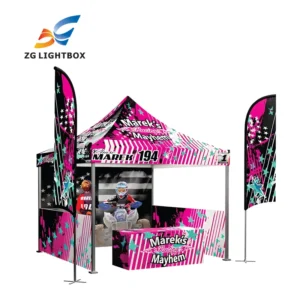 Waterproof Foldable Custom Aluminum Alloy Oxford Fabric Advertising Pop-Up Gazebo Tent