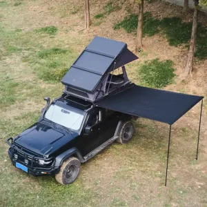 Waterproof Foldable Lightweight 90-Degree Car Side Awning Rooftop Tent for SUV