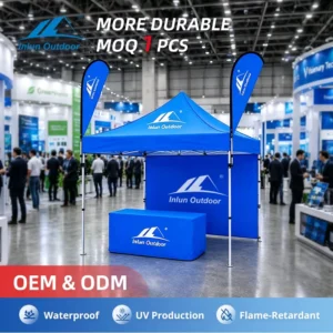 Waterproof Folding Pop-Up Gazebo Tent 3x3m with 50mm Aluminum Tube