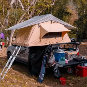 Waterproof Four Season Aluminum Floor Roof Top Tent Quick Automatic Opening One Bedroom 2.1m Square Ladder (3000mm+)