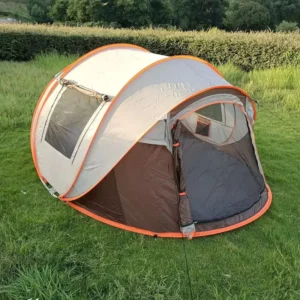 Waterproof Fully Automatic Pop-Up Camouflage Tent for 3-4 People One Bedroom Portable Outdoor Travel Camping Boating