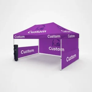 Waterproof Gazebo Canopy Showcase Tent with Custom Logo and Removable Sidewalls for Farmers Markets