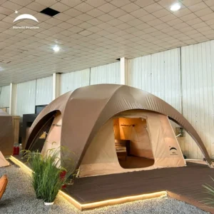 Waterproof Glamping Arch Crossover Dome Tent Large 4 Season Heavy Duty Outdoor Hotel Resort Shelter for Beach