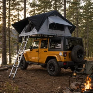 Waterproof Hard Shell Ultra Thin Rooftop Tent for Pickup Truck Bed