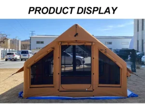 Waterproof Inflatable Family Camping Tent, Large Space, Outdoor Use