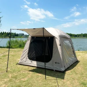 Waterproof Inflatable Family Camping Tent Quick Setup Lightweight Design for 3-5 Person Outdoor Escapes