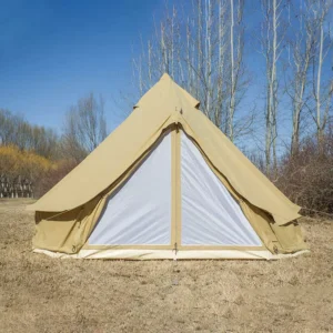 Waterproof Lightweight Fireproof 4 Person Tent 5m 6m Tipi Cotton Canvas Yurt Camping Bell Tents Glamping For Events