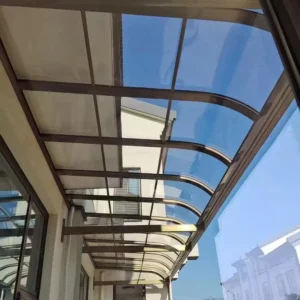 Waterproof Outdoor Aluminum Frame Polycarbonate Canopy Balcony Awning Patio Covering for Garden Home Car Parking Shed