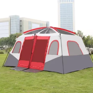 Waterproof Outdoor Family Camping Tent for 8, 10, or 12 Persons with Bed
