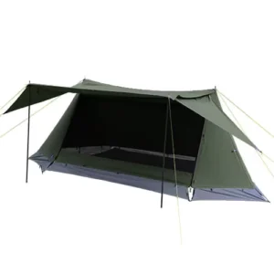 Waterproof Outdoor TC Tent with Canopy Camping Shelter for Hiking Survival